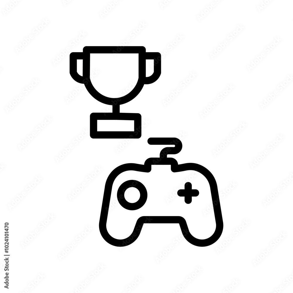 Video game contest icon Outline vector for web ui Video game contest icon Outline vector for web ui