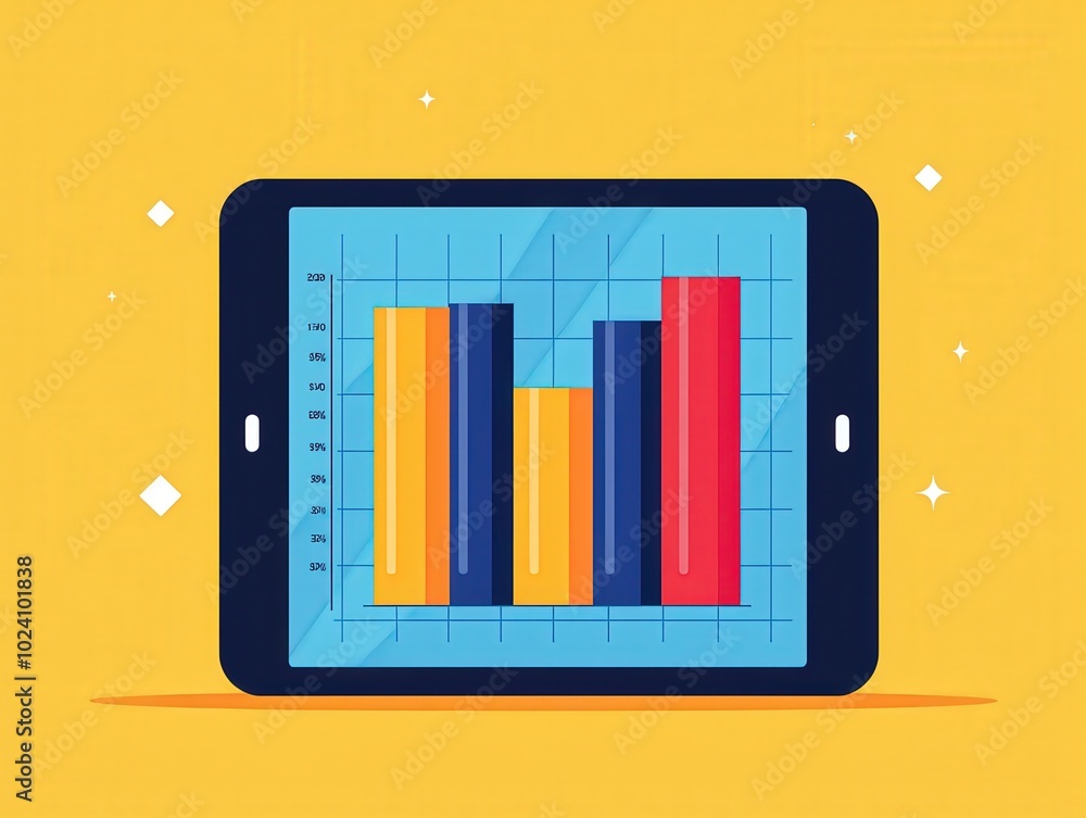 Flat design of financial planning charts and graphs on a desk, cartoon flat design, perspective shot. Flat design of financial planning charts and graphs on a desk, cartoon flat design, perspective shot.