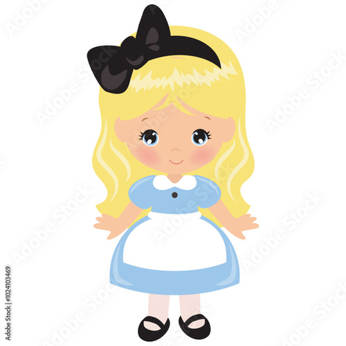 Alice vector cartoon illustration