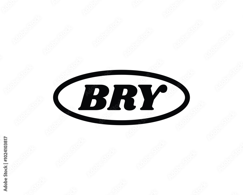 BRY logo design vector template. BRY