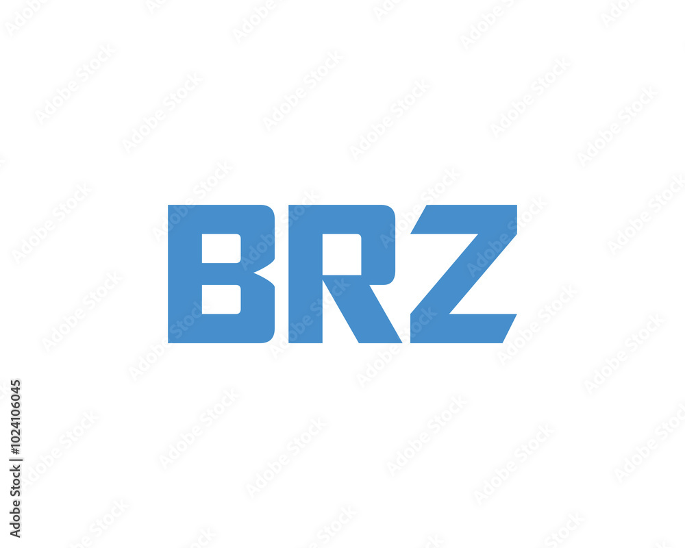 BRZ logo design vector template. BRZ BRZ logo design vector template. BRZ
