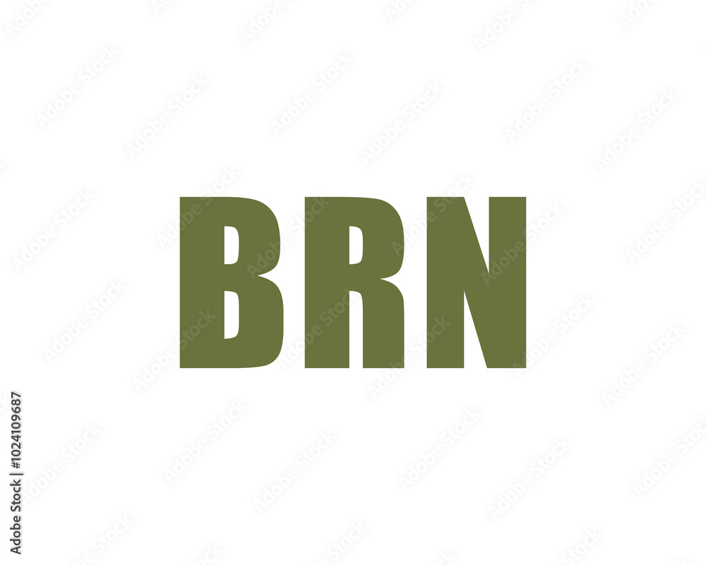 BRN logo design vector template. BRN BRN logo design vector template. BRN