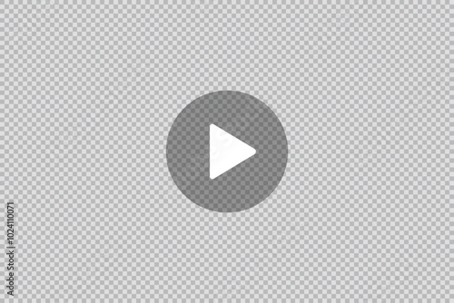 Free Download Play icon. Click, push, record button on multimedia app window interface. Empty movie computer screen. - GFXLoad