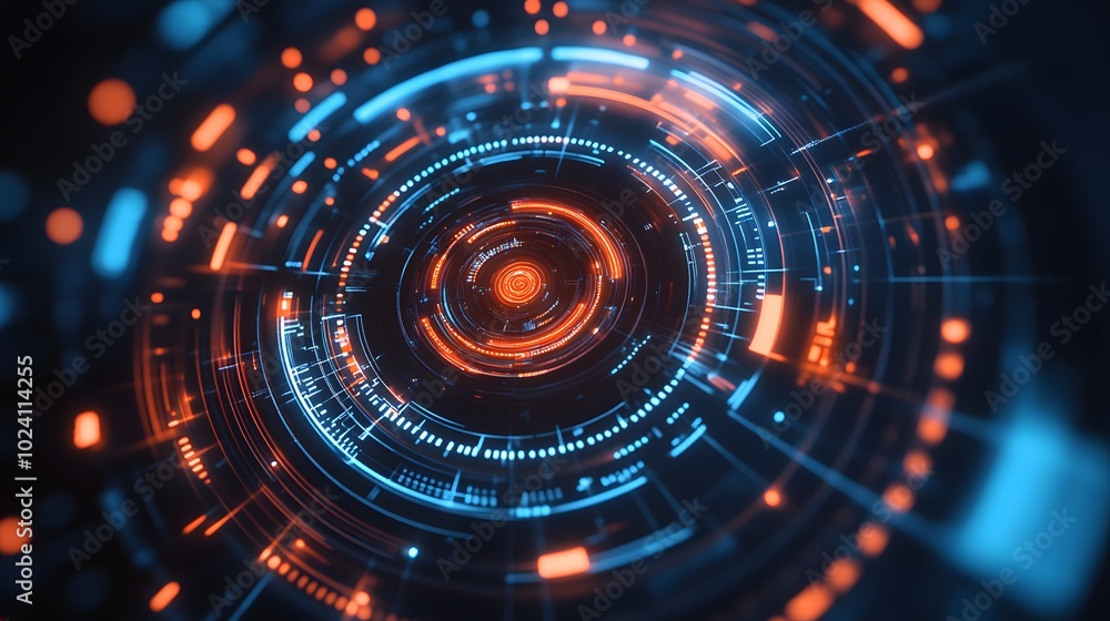 Abstract circle technical and futuristic shape, 3d illustration. Abstract circle technical and futuristic shape, 3d illustration.