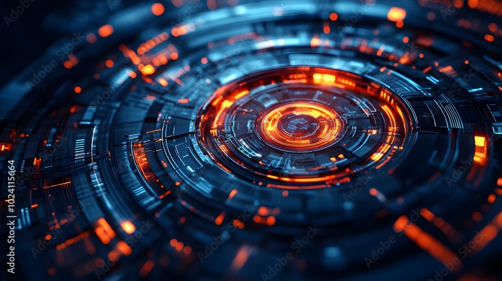 Abstract circle technical and futuristic shape, 3d illustration. Abstract circle technical and futuristic shape, 3d illustration.