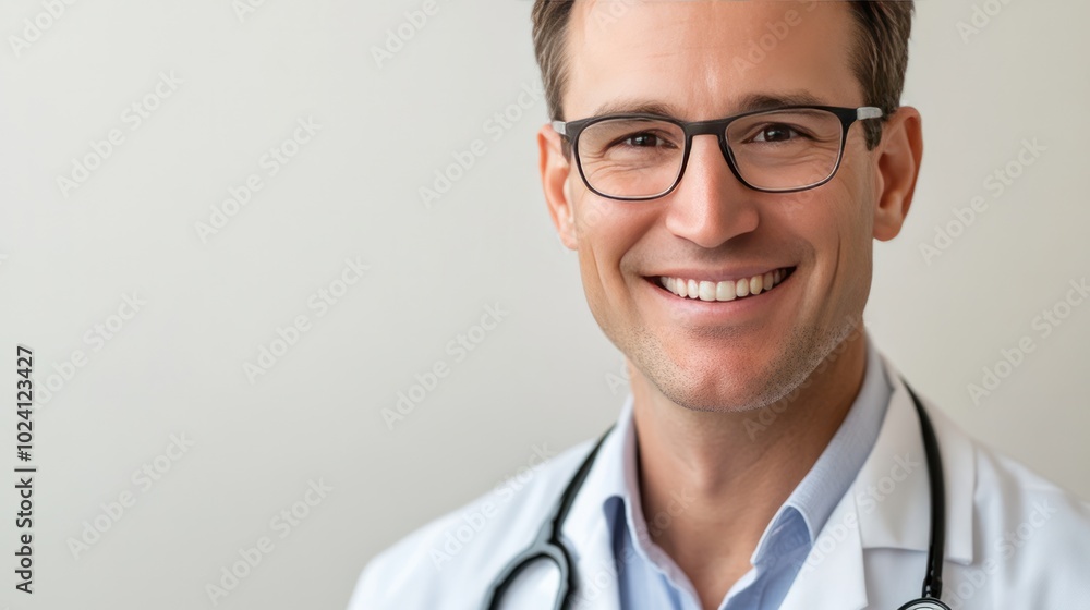 proud male doctor with a warm smile, proud male doctor with a warm smile,