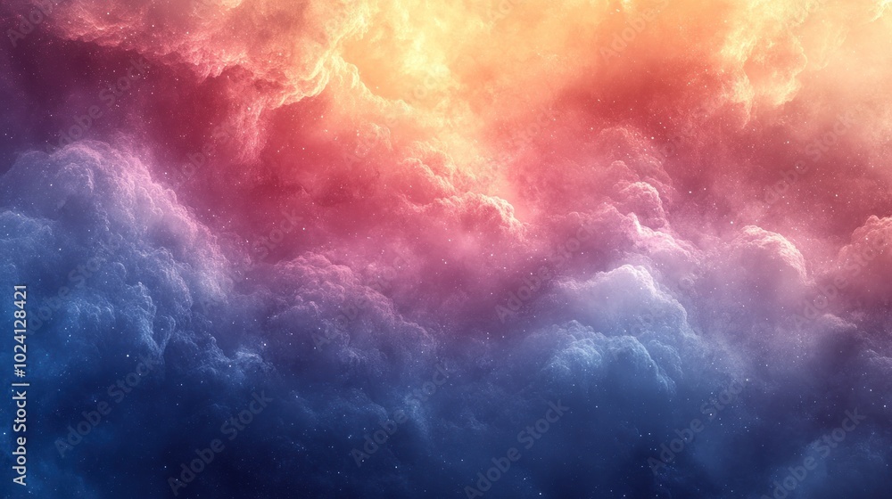 A colorful abstract background with soft, cloudy textures and a gradient of pink, orange, and blue. A colorful abstract background with soft, cloudy textures and a gradient of pink, orange, and blue.