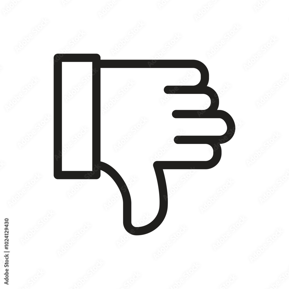 Dislike Icon - Line Dislike Icon - Line
