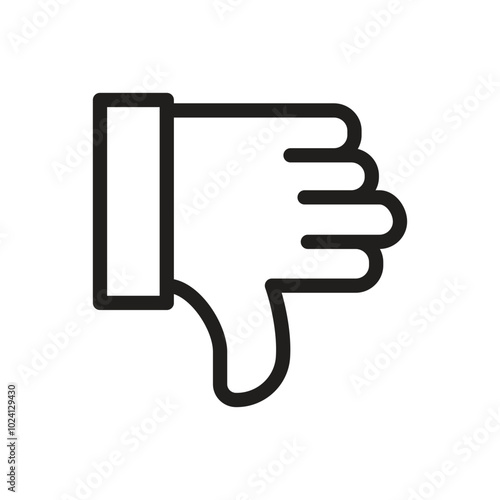 Dislike Icon - Line