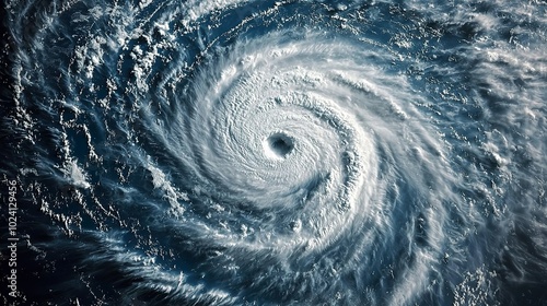 Hurricane from space photo