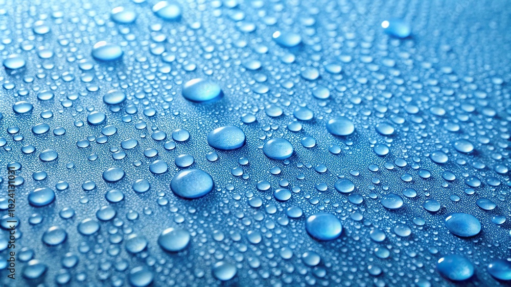 Light blue surface with clear water drops background silhouette Light blue surface with clear water drops background silhouette