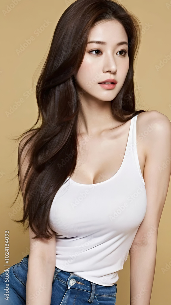 Beautiful body of Asian woman, close up portrait. Beautiful body of Asian woman, close up portrait.