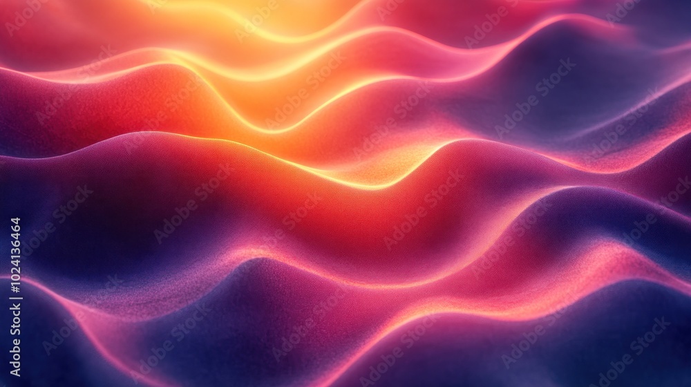 Fototapeta premium Abstract waves of vibrant colors creating a sense of movement and depth.