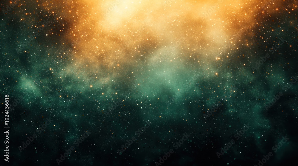 Abstract nebula background with glowing light and stars. Abstract nebula background with glowing light and stars.