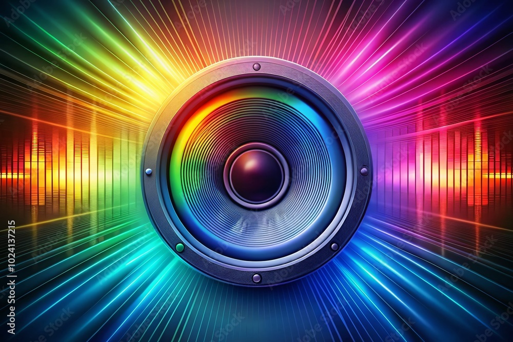 Panoramic Outline Icon of a Speaker for Audio and Music Themes Panoramic Outline Icon of a Speaker for Audio and Music Themes