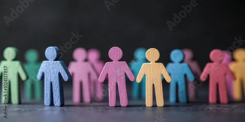 Conceptual artwork exploring the theme of intersectionality in society.