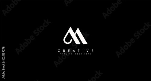 MP letter logo design on luxury background. PM monogram initials letter logo concept. MP icon design. PM elegant and Professional letter icon design on black background. M P PM MP