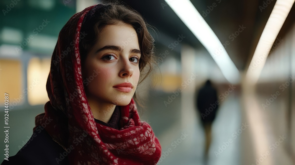 Woman Navigating Her Identity in New Surroundings Woman Navigating Her Identity in New Surroundings