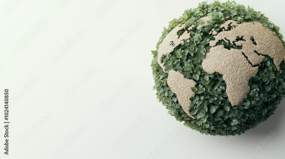 Green Earth Globe Icon with World Map Sustainability Environment Eco friendly Nature C Green Earth Globe Icon with World Map Sustainability Environment Eco friendly Nature C