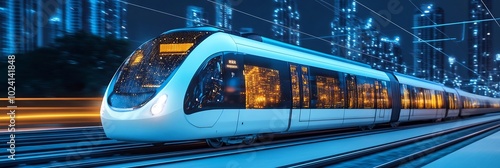 Aipowered rail network optimization where artificial intelligence manages train schedules track maintenance passenger flow ensuring a smooth and efficient rail system