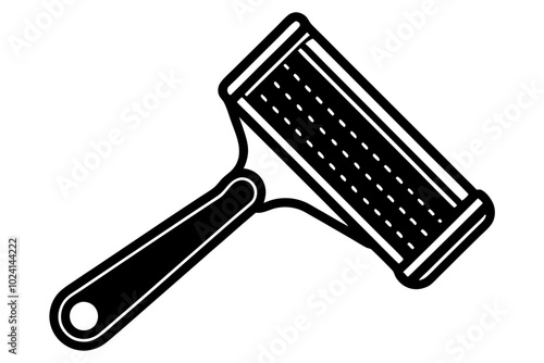 lint remover silhouette vector illustration