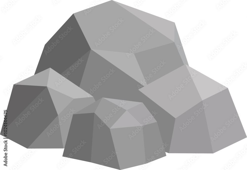 Grey Rocks Illustration Grey Rocks Illustration
