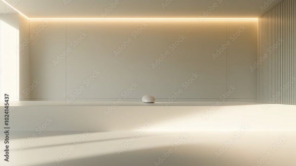 Modern Minimalist Interior with Soft Lighting Modern Minimalist Interior with Soft Lighting
