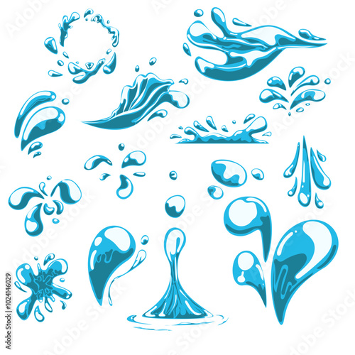water splash elements