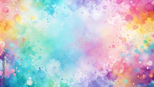 Low angle background of small ink pastel color splatters