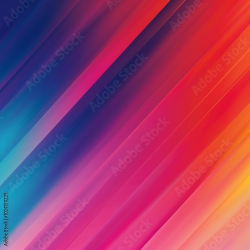 A colorful striped background with a blue stripe