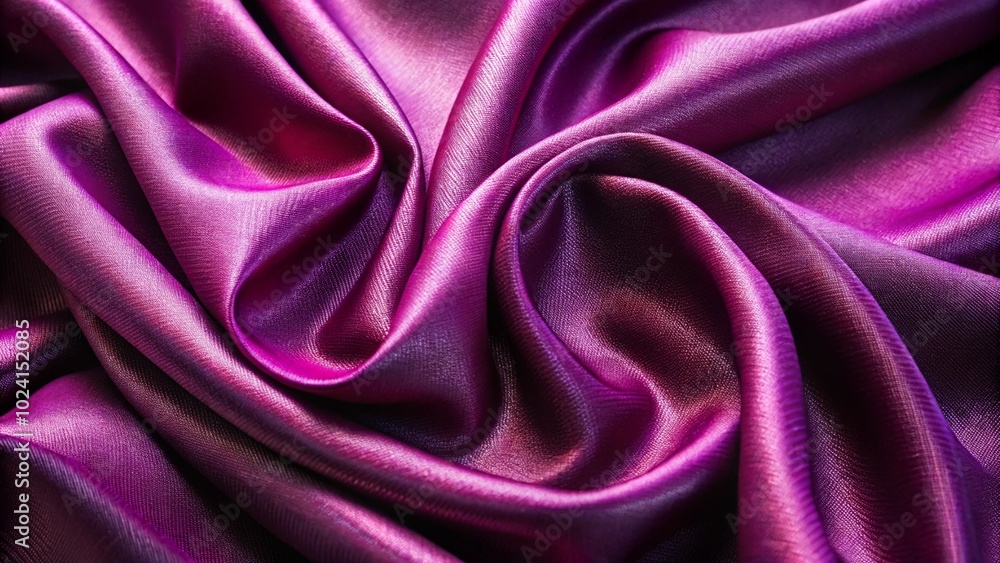 Fototapeta premium Close-up of Luxurious Satin Fabric, Showcasing Its Softness and Rich Texture with Elegant Draping
