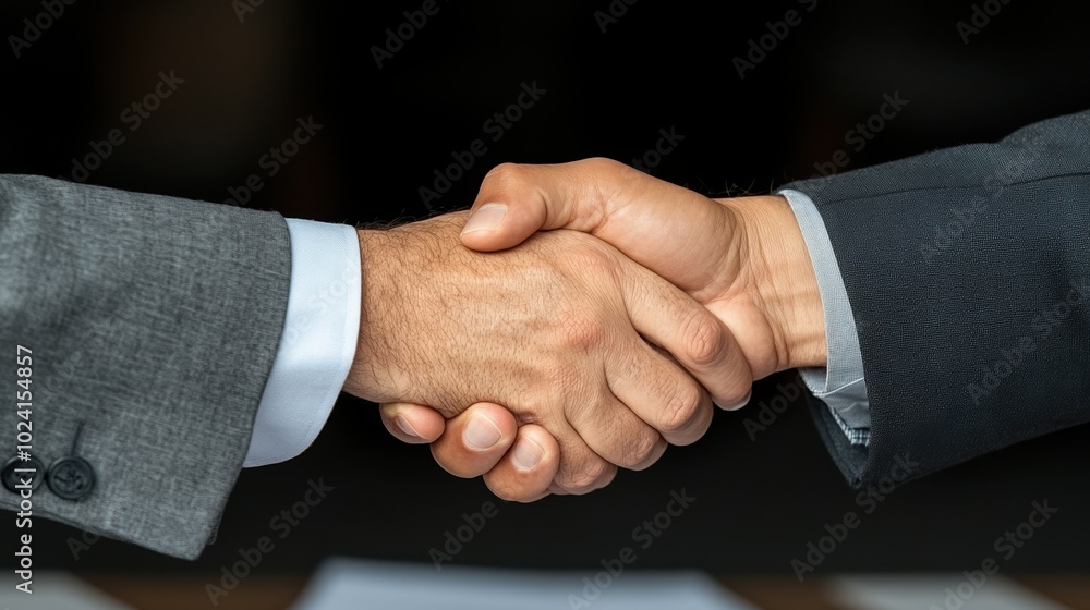 Close-up of two hands shaking in a professional agreement, white isolate background Close-up of two hands shaking in a professional agreement, white isolate background