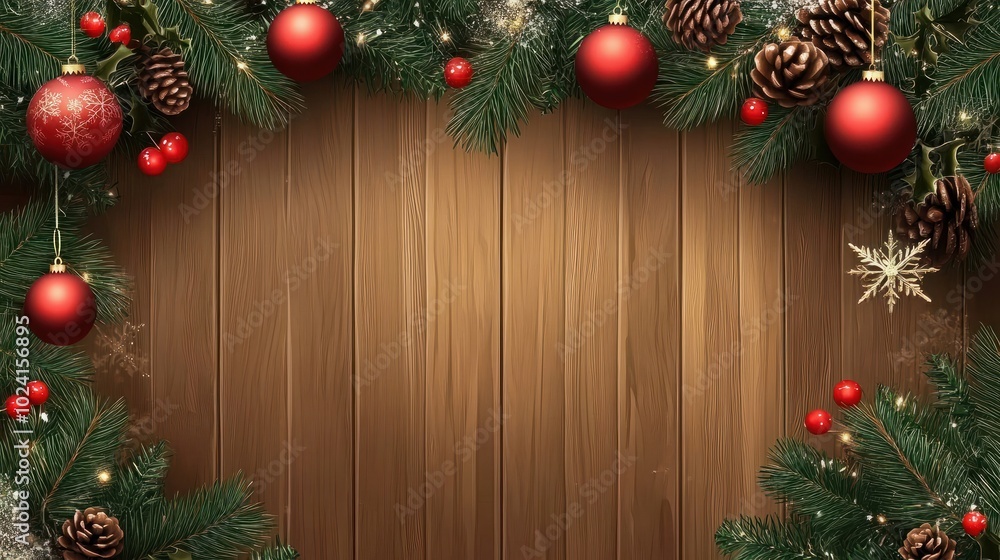 christmas decoration on wooden background christmas decoration on wooden background