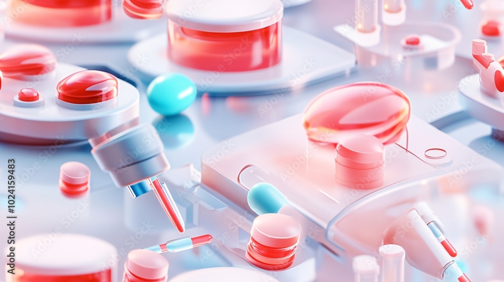 Robotic Arms Testing Drug Solubility in Lab Environment Robotic Arms Testing Drug Solubility in Lab Environment