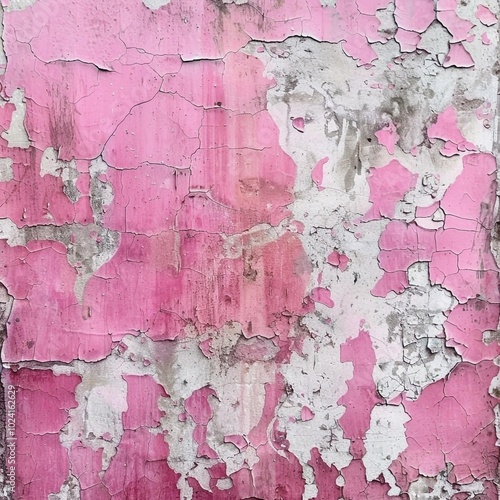 Pink Plaster Old Distressed Grunge Wall