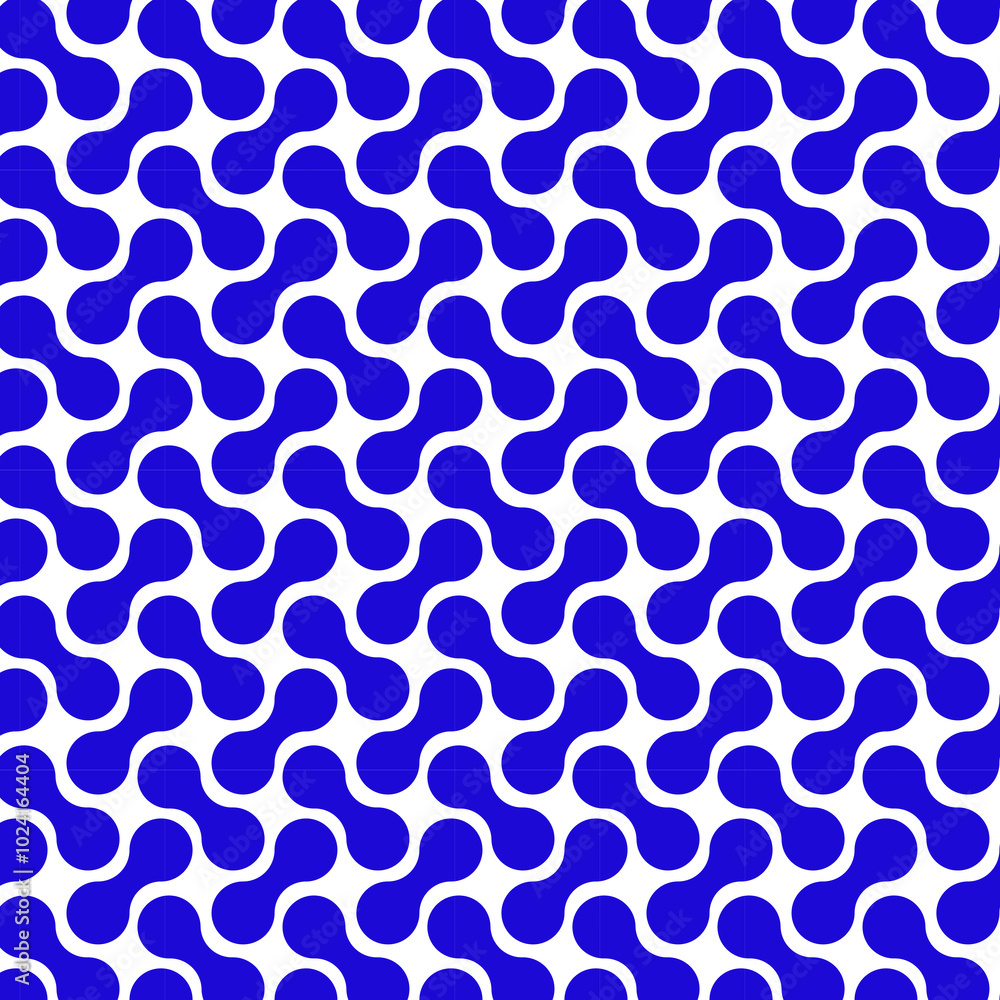 Geometric cell blue color seamless pattern Geometric cell blue color seamless pattern