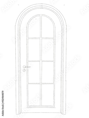 Modern and vintage door sticker illustrations clipart, blending contemporary and classic design elements for a stylish and timeless aesthetic