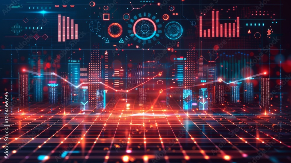 Innovative Financial Technology Background Design Innovative Financial Technology Background Design