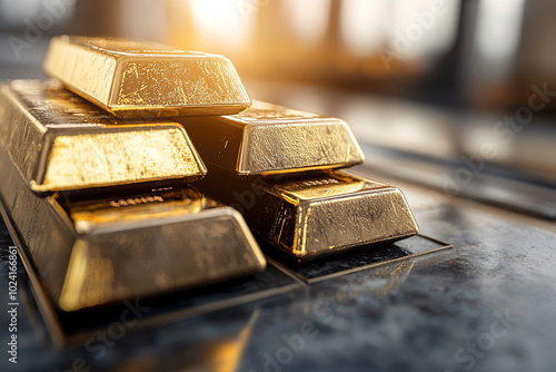 Wallpaper Mural gold bullion, gold bar Torontodigital.ca