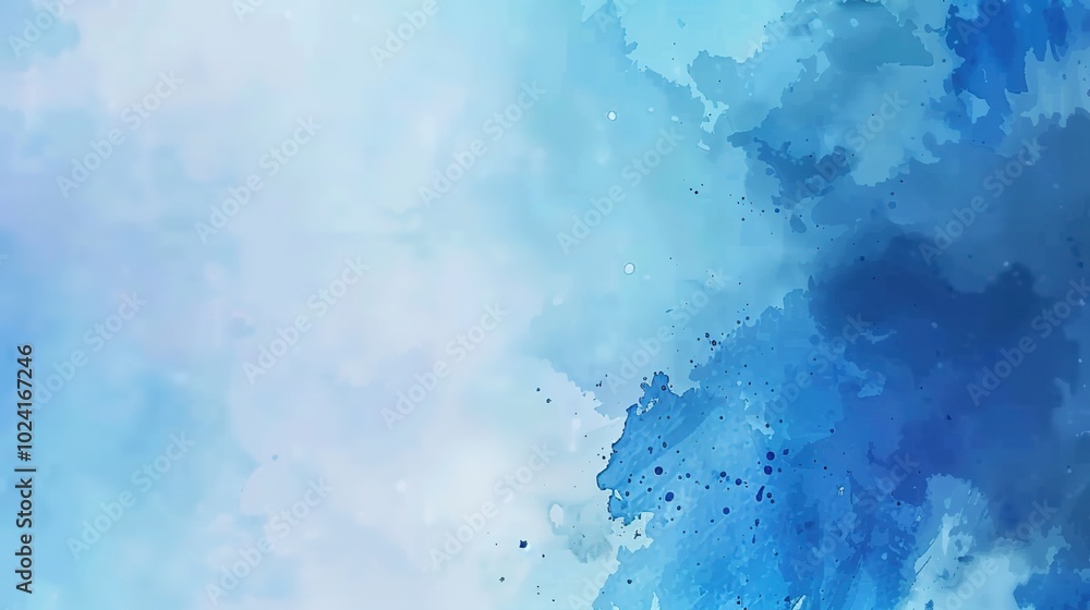 Abstract Watercolor Paint with Deep Blue Gradient Background - a vibrant and artistic visual. The deep blue gradient creates a soothing and dynamic atmosphere. Abstract Watercolor Paint with Deep Blue Gradient Background - a vibrant and artistic visual. The deep blue gradient creates a soothing and dynamic atmosphere.