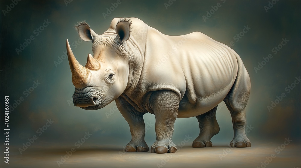 Obraz premium rhino, generated ai