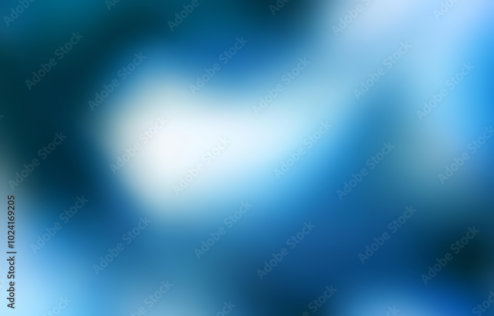 Fototapeta premium Abstract blue and white gradient background.