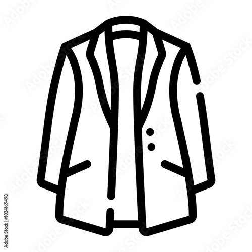 trench coat Line Icon