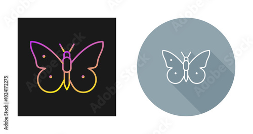 Butterfly Flying Vector Icon