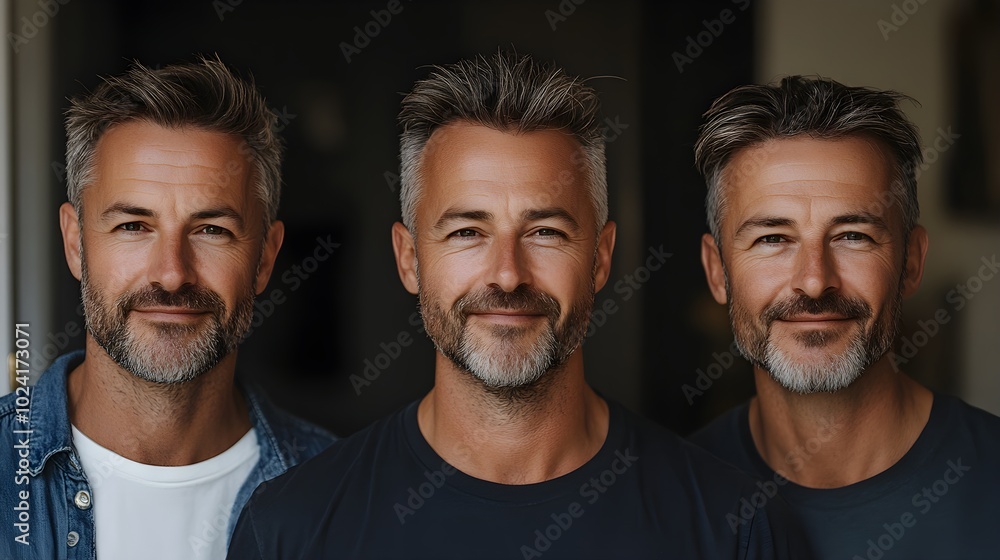 Hair restoration journey post with headshots, showing hair loss before treatment and the impressive regrowth and thickening achieved afterward Hair restoration journey post with headshots, showing hair loss before treatment and the impressive regrowth and thickening achieved afterward