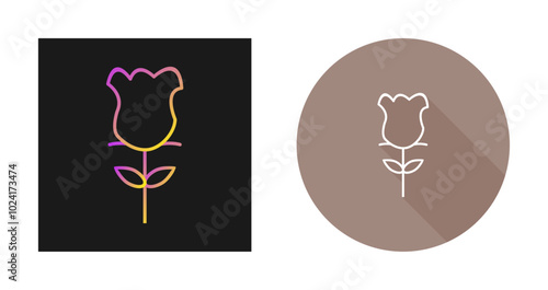 Rose Vector Icon