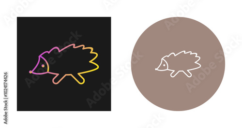 Hedgehog Vector Icon