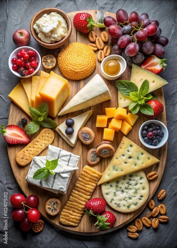 Cheese board and slice