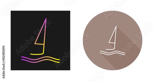 Surfing Vector Icon