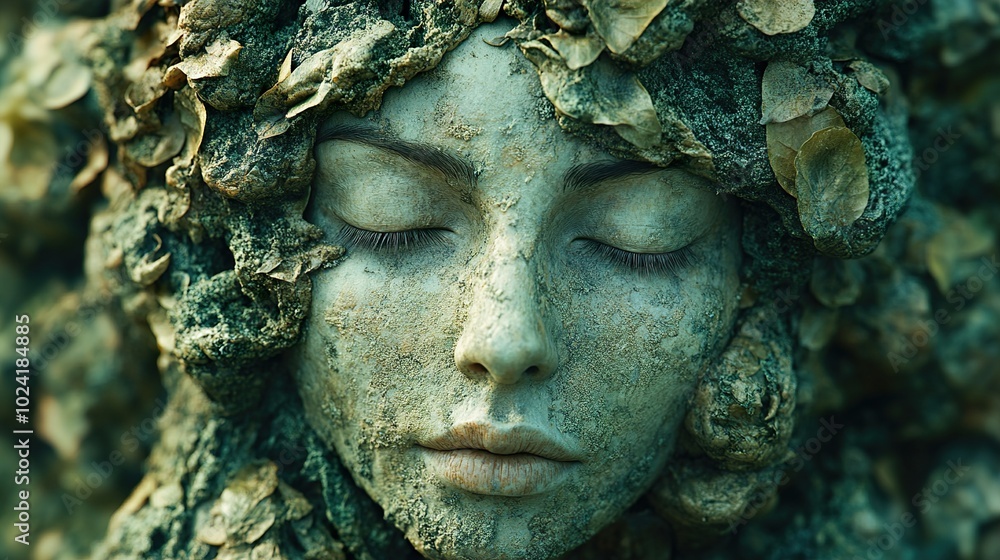 Green Goddess: A Surreal Portrait of Nature's Embrace Green Goddess: A Surreal Portrait of Nature's Embrace
